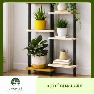 Kệ Gỗ Decor Chậu Cây Mini